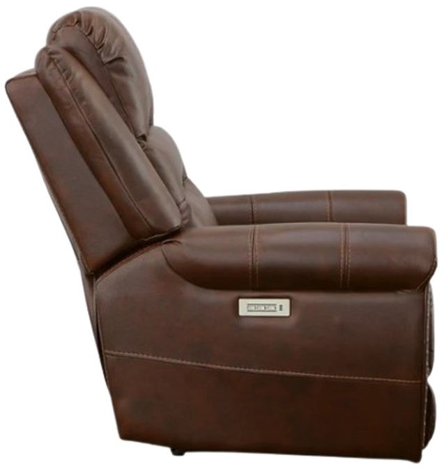 Flexsteel® Oscar Pumpernickel Power Recliner with Power Headrest-2