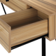 Monarch Specialties Inc. Black/Light Recovered Wood-Look Computer Desk-4