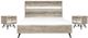 Armen Living Bridges 3-Piece Two Tone Grey King Bedroom Set-0
