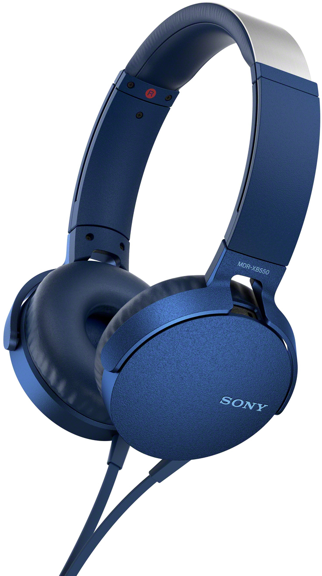 Sony® XB550AP Series EXTRA BASS™ Blue On-Ear Headphones Sony® XB550AP Series EXTRA BASS™ Blue On-Ear Headphones