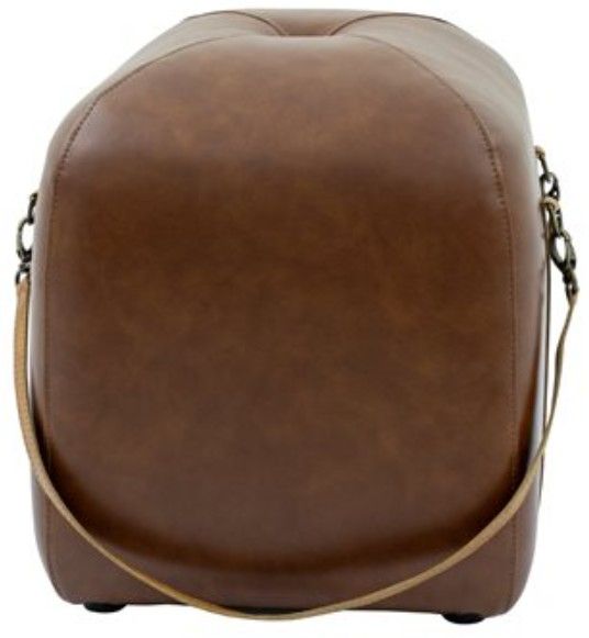 YHD Carter Cognac Ottoman Pouf-3