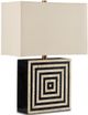 Currey & Company Taurus Black/Light Beige/Natural Table Lamp-1