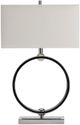 Crestview Collection Neveu Chrome/White Table Lamp-1