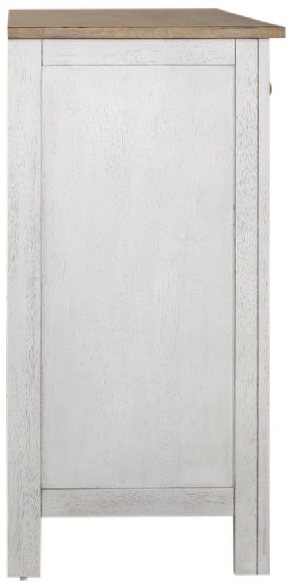 Liberty Furniture Lindsey Farm Sandstone/Weathered White Server-3