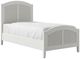 John Thomas Furniture® Tykes High Tide Chalk/White Twin Arch Panel Bed-0