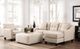 Benchcraft® Aldie Nuvella® Beige Sofa Chaise-2