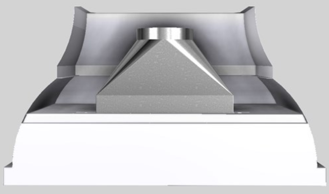 Vent-A-Hood® Designer Series 54" White Wall Mounted Range Hood-3