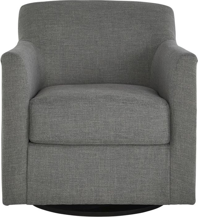 Signature Design by Ashley® Bradney Smoke Swivel Accent Chair-1