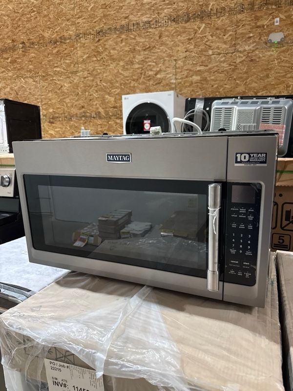 Clearance Maytag® 2.0 Cu. Ft. Fingerprint Resistant Stainless Steel Over The Range Microwave-0