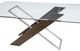 Bassett Mirror Harmon Glass Top Dining Table with Gunmetal/Smoked Base-1