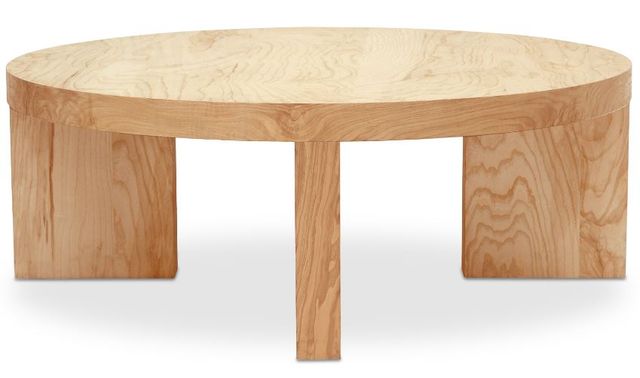 Moe’s Home Collection Oregon Blonde Round Coffee Table-2