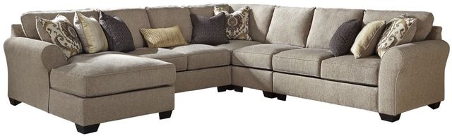 Benchcraft® Pantomine 5-Piece Driftwood Right-Arm Facing Sectional with Chaise-0