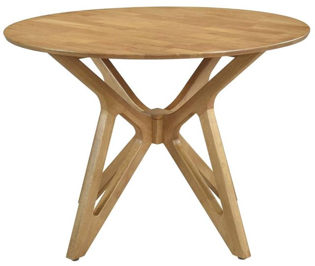 Coaster® Elowen Light Walnut Round Dining Table-1