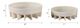 Sagebrook Home Ersatz 2-Piece White Tray Set-1
