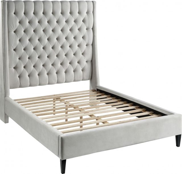 Meridian Furniture Fritz Cream Full Upholstered Panel Bed-3