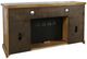 Jofran Inc. Telluride Gold Electric Fireplace with Logset-5