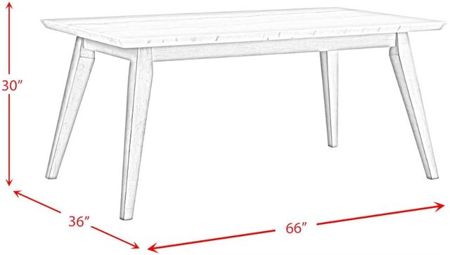 Elements International Bette 5-Piece White Dining Set-3