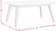 Elements International Bette 5-Piece White Dining Set-3