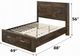 ACME Furniture Elettra Rustic Walnut Queen Panel Bed with Storage-2
