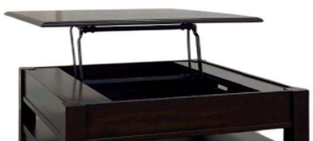Elements International Wagner Cherry Square Lift-Top Coffee Table-1