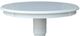 John Thomas Furniture® Dining Essentials Pure White Round Dining Table with White Transitional Pedestal Base with Extensions-1