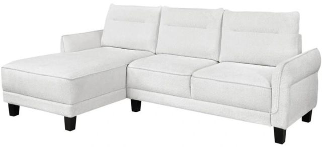 Coaster® Caspian 2-Piece White Left-Arm Facing Sectional and Chaise-0