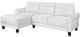 Coaster® Caspian 2-Piece White Left-Arm Facing Sectional and Chaise-0