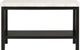 Elements International Marcello White Sofa Table with Black Base-2