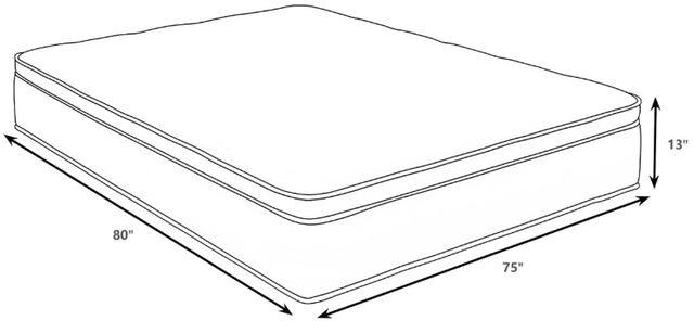 Coaster® Sommet 13" Hybrid Ultra Plush Euro Top Foam Eastern King Mattress-1