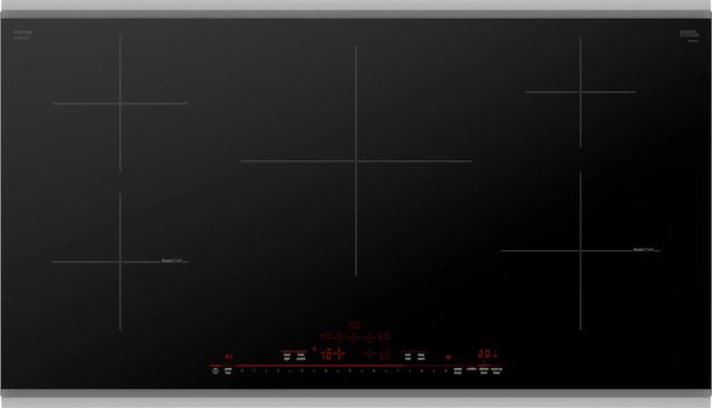 Bosch® 800 Series 36" Black/Stainless Steel Induction Cooktop-0