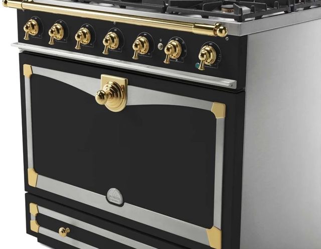 La Cornue CornuFe´ 90 36" Matte Black Pro Style Dual Fuel Range-2