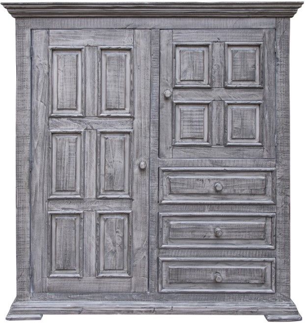 International Furniture Direct Terra Gray Gentleman's Chest