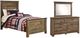 Signature Design by Ashley® Trinell 3-Piece Brown Twin Panel Bed Set-0
