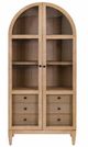 Martin Furniture Laurel Natural Arched Display Cabinet/Bookcase-1