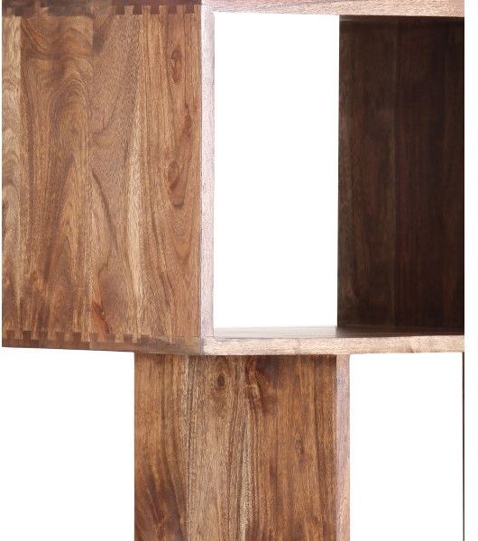 Porter International Designs Portola Walnut 6-Cube Bookcase-3