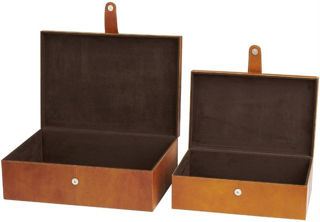 Deco Marche 2-Piece Brown Storage Box Set-2