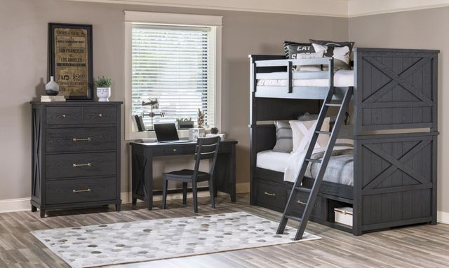 Legacy Kids Teen Flatiron Midnight Youth Twin Over Twin Bunk Bed-1