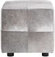 Classic Home Landyn Sparrow Gray 18" Square Ottoman-2