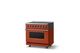 Viking® 5 Series 36" Spiced Cider Pro Style Induction Range with Polished Chrome Trim-2
