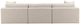 Dovetail Furniture Erica 3-Piece Glendale Taupe Right-Arm Facing Sofa Sectional and Chaise-1