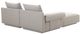 Moe's Home Collection Rosello Nook 3-Piece Light Grey L-Shaped Modular Sectional and Ottoman-3