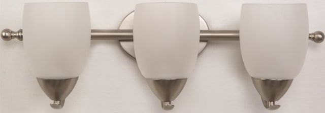 YHD Mirror Lake Brush Nickel/White 3-Light Vanity Lighting-2