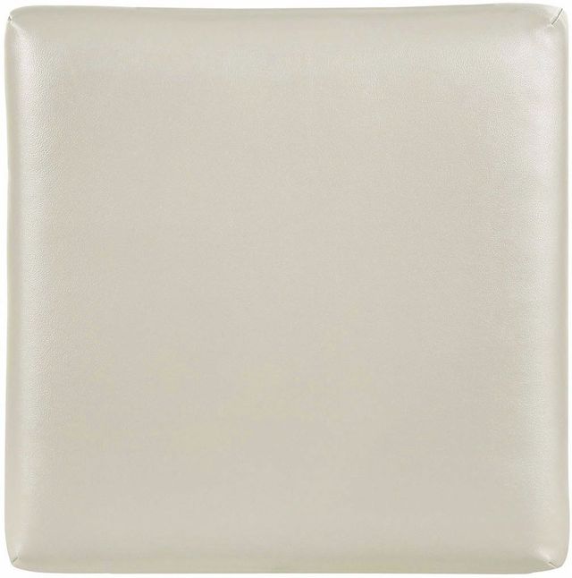Elements International Twenty Nine White Vanity Stool-2