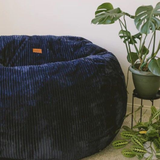 CordaRoy's® Indigo Plush Corduroy Full Bean Bag-3
