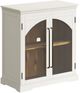 Jofran Inc. Archdale Antique White 2-Door Gothic Arch Accent Cabinet-0