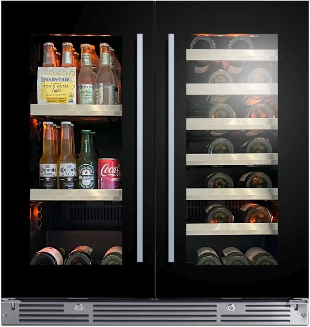 XO 30" Black Glass Built-In Beverage Center and Wine Cooler-0