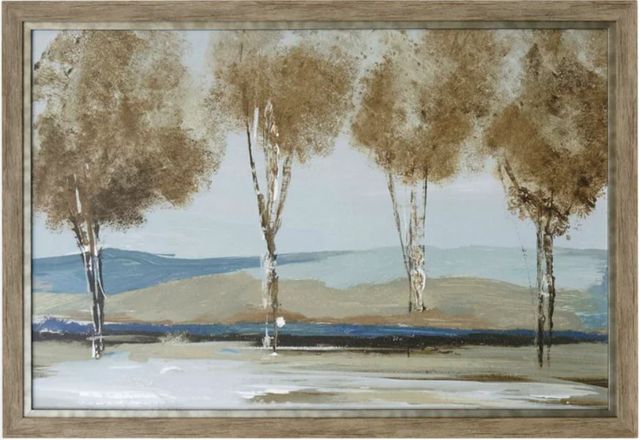 Stylecraft Beige/Blue/White Wall Art-0