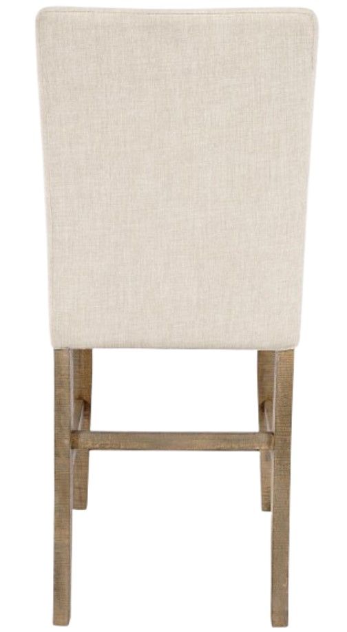 Jofran Inc. Carlyle Crossing Beige Upholstered Stool-3