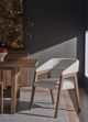 Universal Explore Home™ New Modern Medium Brown Oak/Oris Snow Dining Chair-1