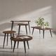 Jofran Inc. Prelude Walnut Rectangle Coffee Table with Black Base-1